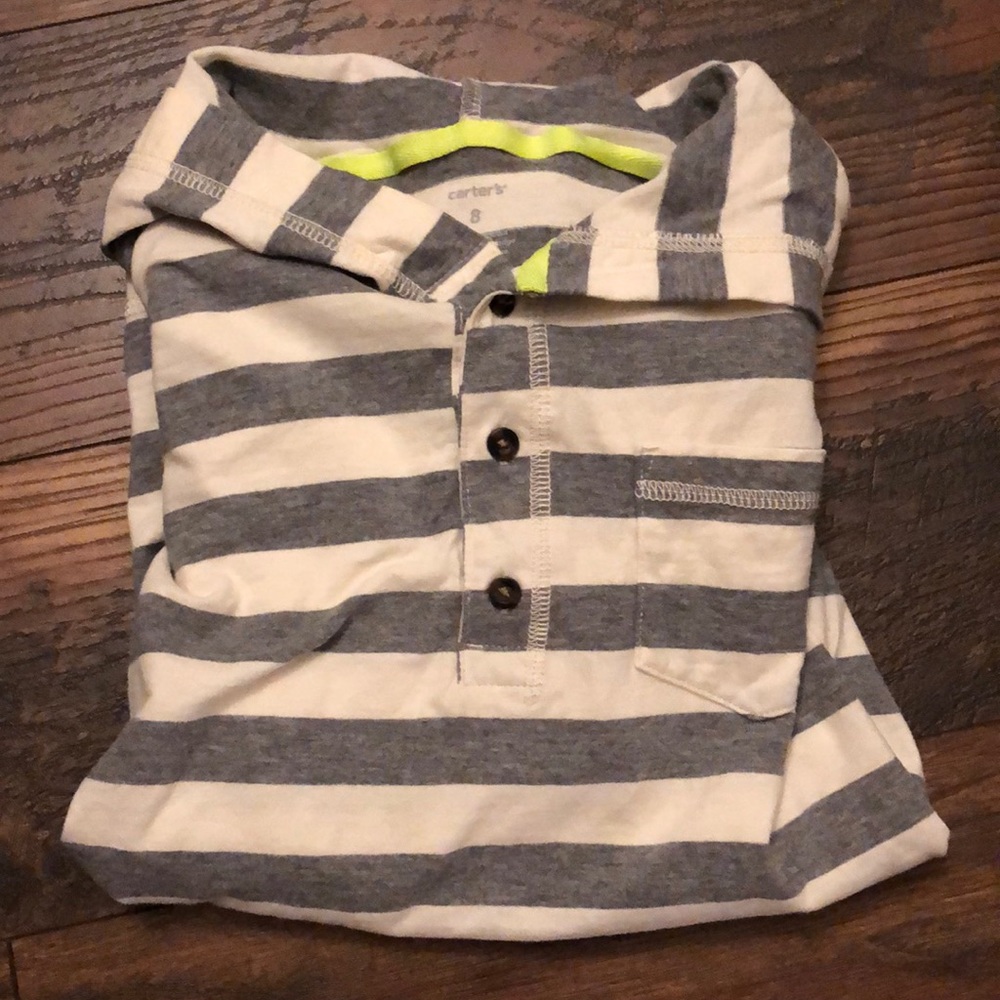 Carters long sleeve shirt with hood